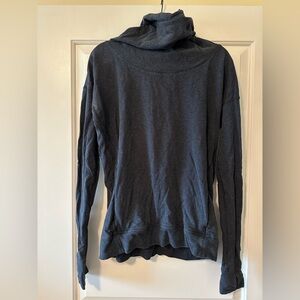 Lululemon mock neck hoodie in navy blue